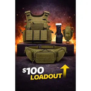$100 Tactical Loadout Bundle | Plate Carrier + Tourniquet & Holder + Concealed Carry Waist Pack