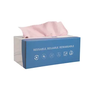 12'' x 12'' x 30 pieces/box Reusable Cleaning Cloth – Super Absorbent Non-Woven Towels for Kitchen, Bathroom and Car. Washable, Durable and Lint-Free Material, Eco-Friendly Alternative to Paper Towels for Daily Cleaning Use