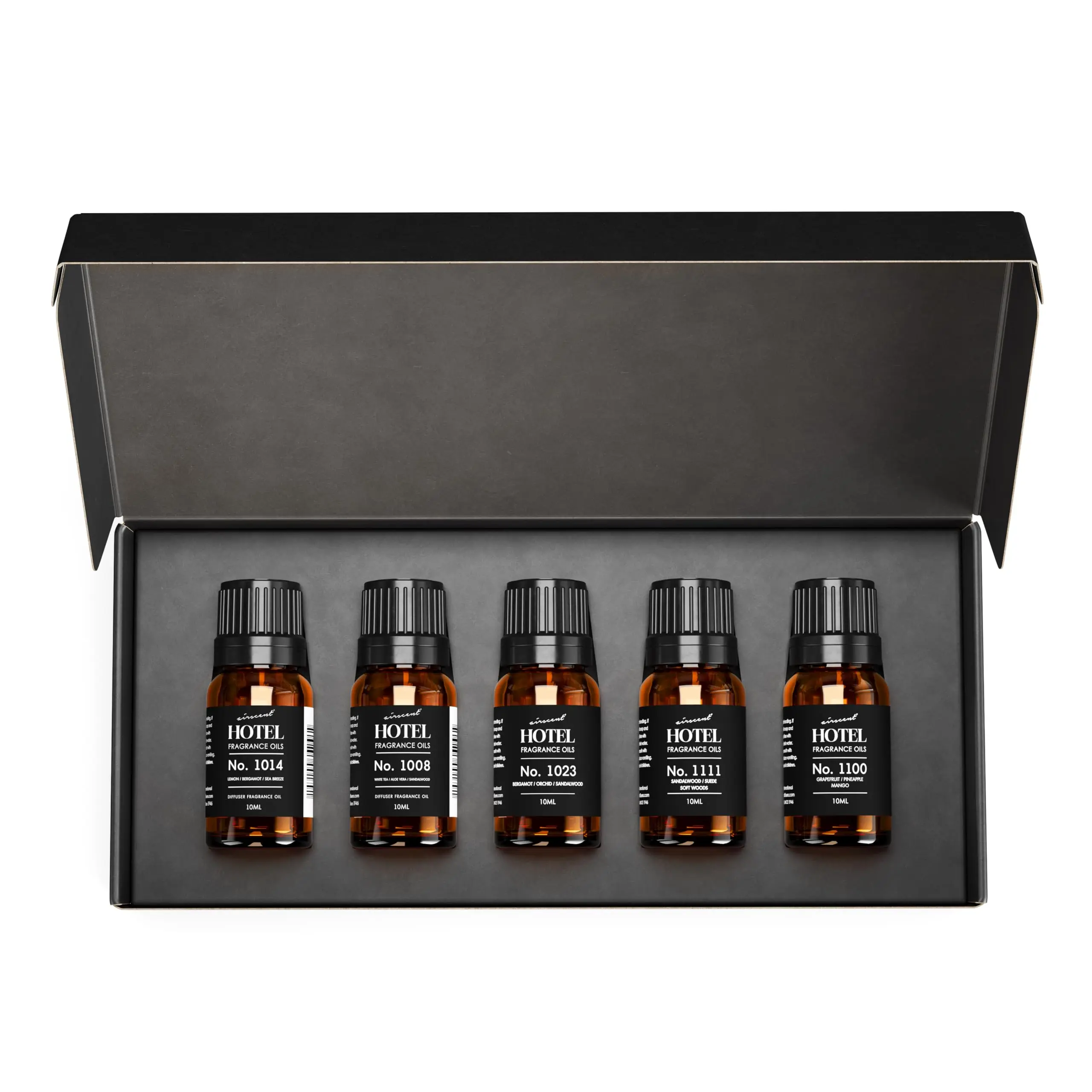 AirScent Hotel Diffuser Oil Gift Set - Buyers’ Favorite Picks - 10 mL, 0.34 fl oz Hotel Fragrance Oil Gift Set - Inspired by The Baccarat NYC, My Way and Capri Brezza and Other Hotel Scents