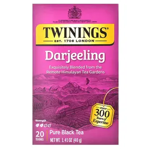 Twinings Pure Black Tea, Darjeeling, 20 Tea Bags, 1.41 oz (40 g)