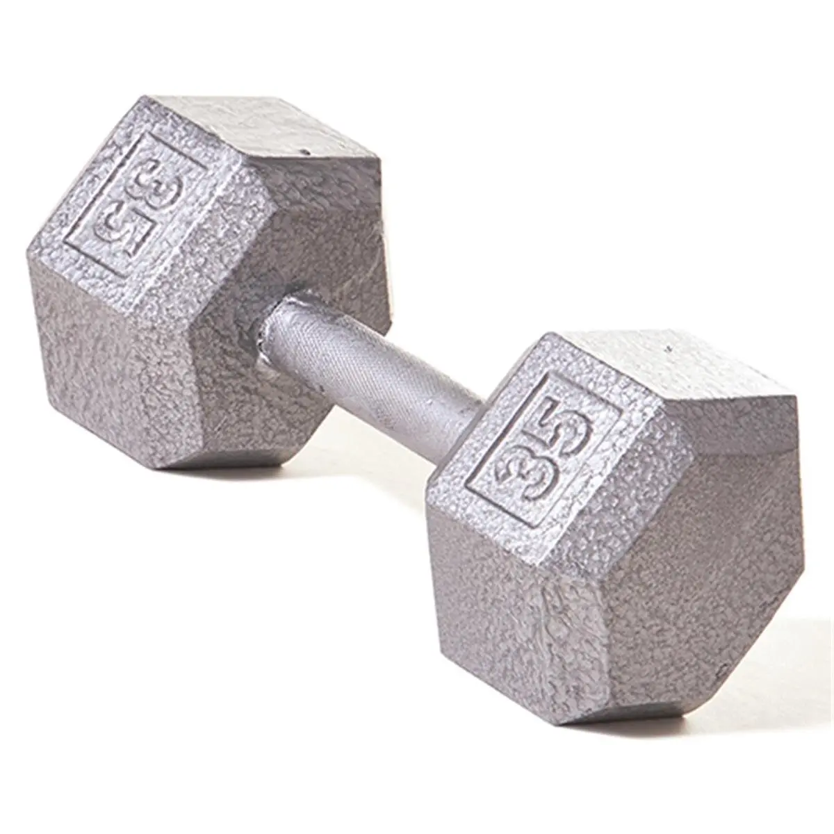 212 MAIN 35 lbs Hex Gym Dumbbell - Straight Knurled Handle for Secure Grip, Weight Training Fitness Equipment, Gym Dumbbells, Workout, Resistance Training, Hex Shape, Arm Strength Training
