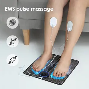 Remote Control EMS Foot Massage Pad, Portable Electric Muscle Massager, USB Charging, Outdoor Sports, Home Relaxation, New Condition, Foot Massagers, USB Rechargeable Massagers