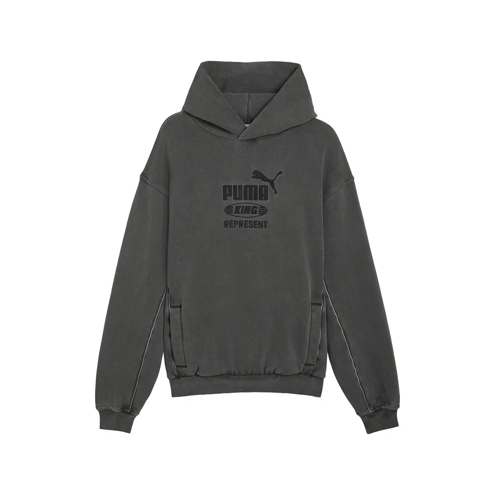 PUMA Mens X Represent Graphic Hoodie Casual Outerwear Casual - Grey