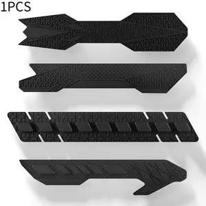 1PC lower pipe protection chain sticker, lower fork sticker, mountain road vehicle scratch resistant sticker, bicycle silicone chain protection sticker
