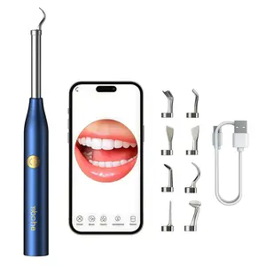 Smart Oral Cleaner with HD Camera – Tartar & Plaque Remover, LED Lights, Rechargeable Teeth Cleaning Kit for Home & Travel, Multi-Accessory Set, Perfect Gift for Home & Travel