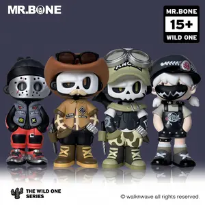 【Live】MR.BONE 5th Gen Series-The wild one-Blind box Collectible Toys Desktop Display Case Home Decoration Ideal，10-12cm，Action & Toy Figures