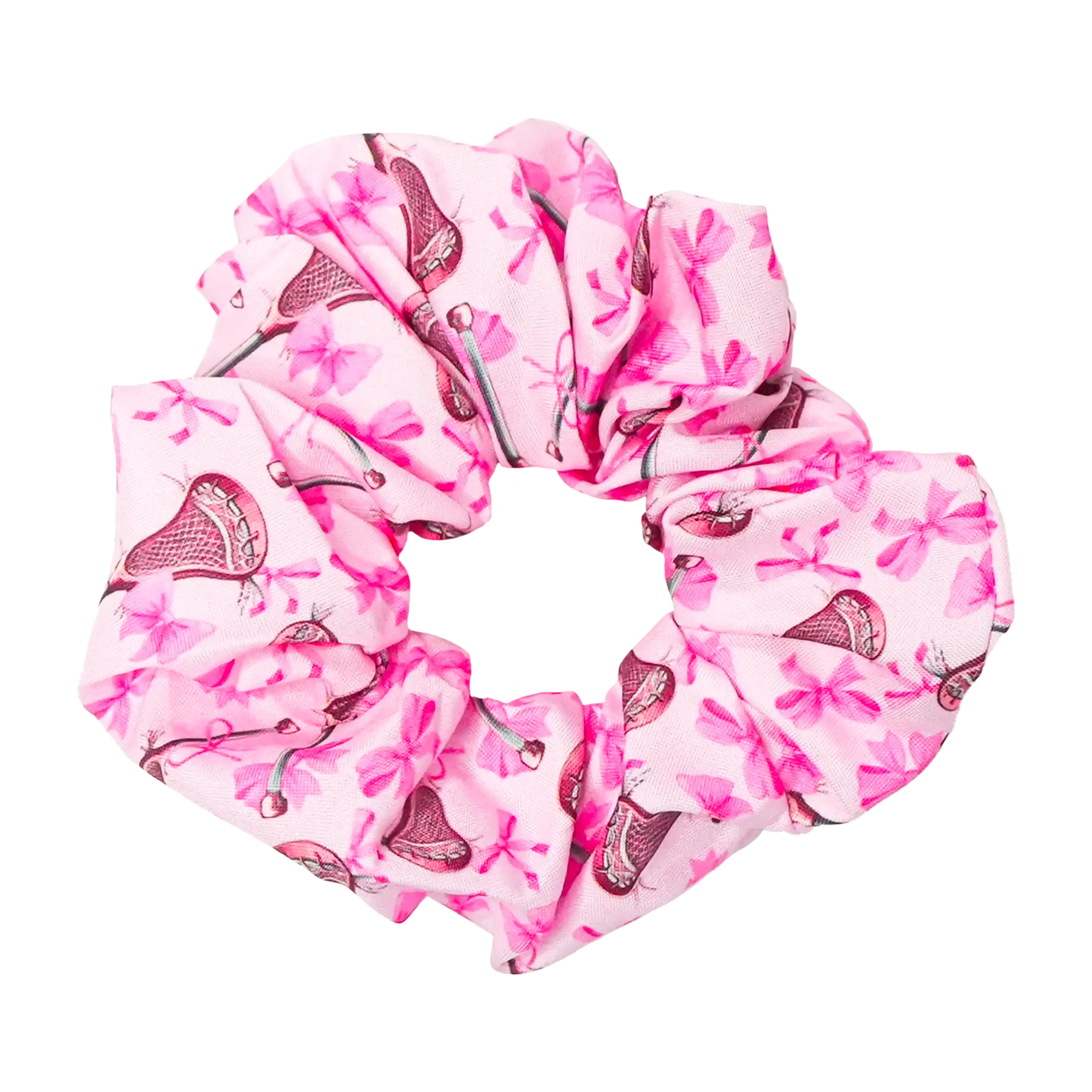 Bows and Lacrosse Stick Scrunchie