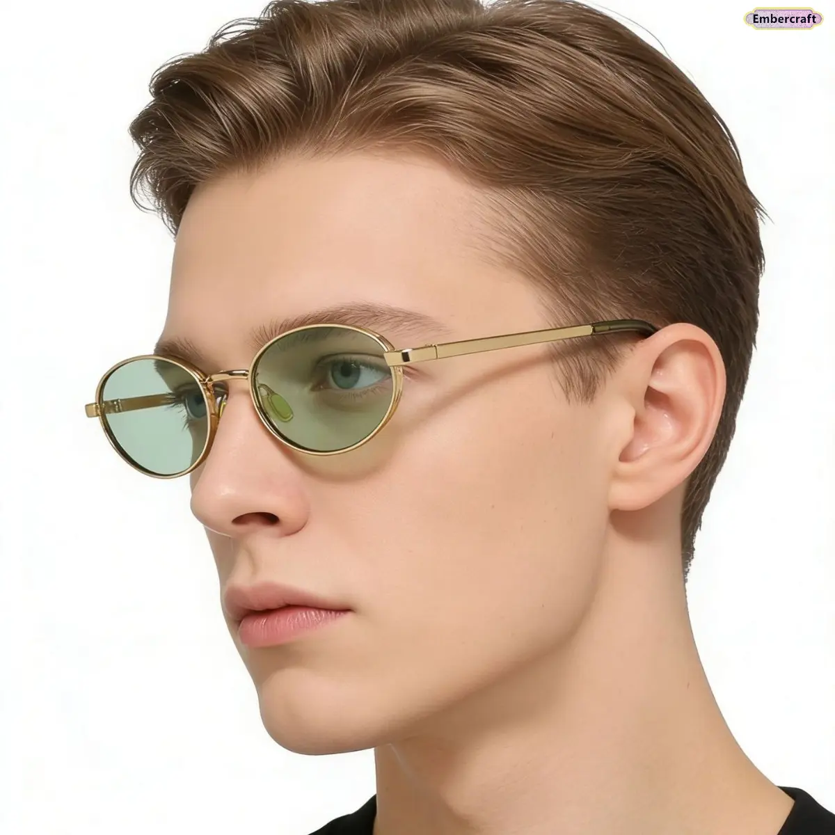 Unisex Oval Frame Sunglasses - Bright Retro, Lightweight, Full Rim, UV Sun Protection, Stylish Casual Fashion Accessories, Hip Hop Style for Driving, Outdoor Use (Also Fits Womens Sunglasses Needs), Streetwear Sunglasses, Trendy Shades