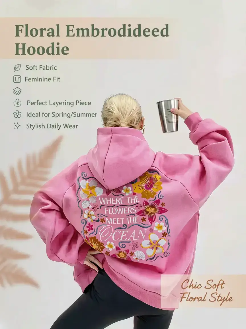 flower embroidered sweatshirt how to - TikTok Shop