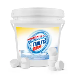 Bromine Tablets For SPA Hot Tub 1 Inch Tabs Brominating Tablets Booster Eliminates Bacteria Algae Soft Water Feel No Chlorine Odor Chemical Sanitizer (4 LB)