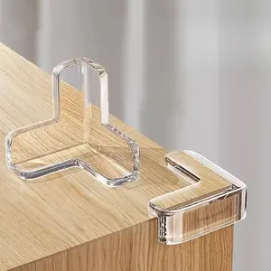 10pcs Transparent Thickened Table Corner Protectors, Soft Padding Anti-Collision Corners, Desk Sharp Edge Protection Pads, Non-Slip Adhesive