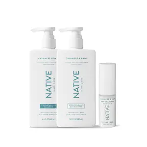 NATIVE Clean Hair Trio – Shampoo, Conditioner & Dry Shampoo for Clean, Fresh Hair NATIVE Clean Hair Trio – Shampoo, Conditioner & Dry Shampoo for Clean, Fresh Hair