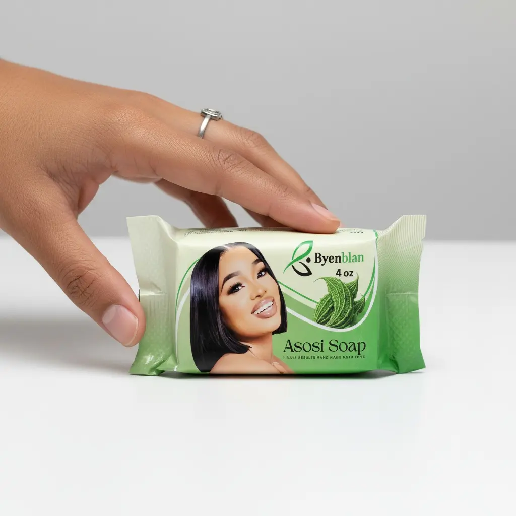 Asosi Body Soap Bar for Smoothing - 4 oz - Gentle Cleansing & Soft Skin - Byenblan
