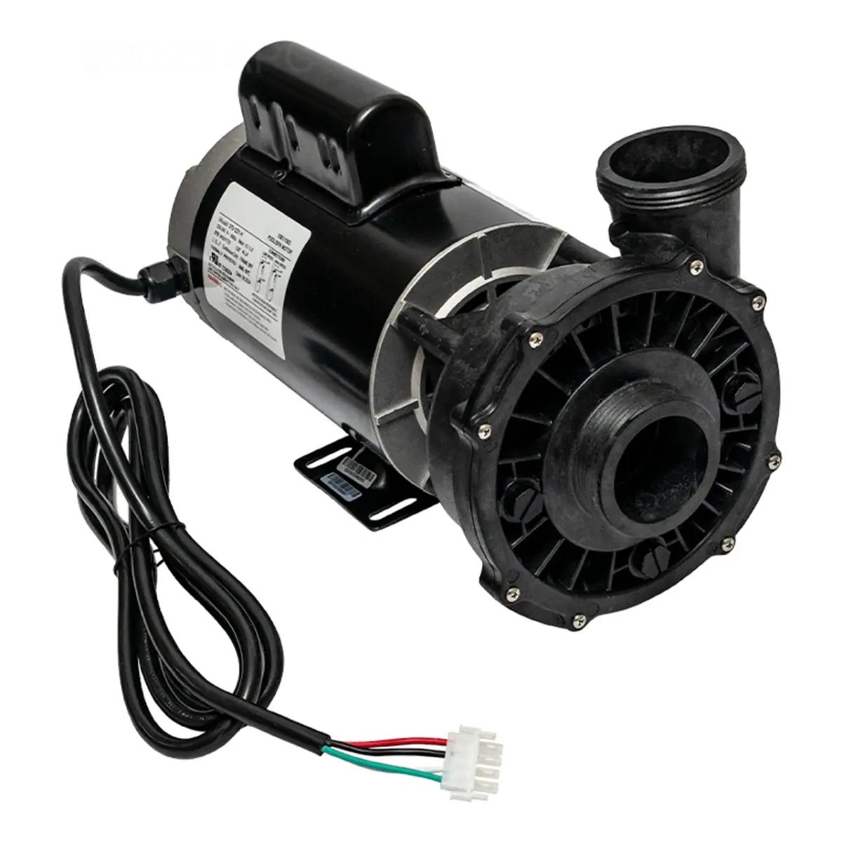Waterway Plastics ME-30226-20 2 in. 56-Frame 2-Speed Executive Spa Pump with 8 ft. Cord - 3HP - 230V - 60Hz, Hot Tubs, 2 Intake And Discharge Size