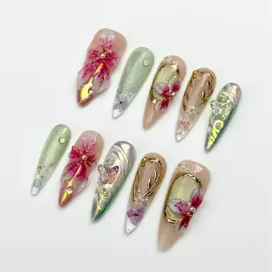 Unailty | HOT SALE RESTOCK  | Professional Salon-Quality Handmade Press-On Nails | High-Strength & Durable | Reusable