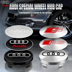 4PCS 56mm 60mm 63mm 65mm 68mm Car Styling Wheel Center Hub Caps Rim Cover Badge Emblem Sticker For Audi A4 B5 B6 B7 B8 B9 A1 A3 8V 8P 8L A6 C5 C6 C7 A5 A7 A8 Q3 Q5 Q7 TT S3 S6 Sline Quattro S4 S5 S7 S8 RS3 RS4 RS5 RS6 RS7 RS8 SQ3 SQ5 SQ7 RSQ3 RSQ5 RSQ7 TT
