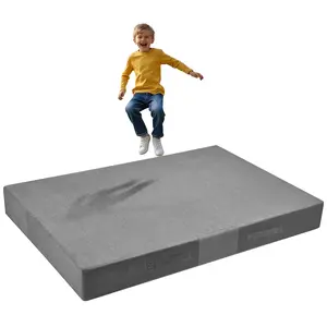 VEVOR Crash Pad, 6 x 4 ft Crash Pad for Kids Sensory with Soft Thick Foam and Washable Cover, Giant Pillow Mat Large Sensory Room Equipment for Children and Adults Jumping, Play, Climbing & Gymnastic
