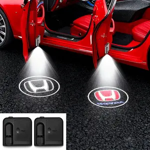 High-Definition Car Logo Projection Light, Door Welcome Lamp, LED Car Accessories for Honda and More, Automotive Lighting