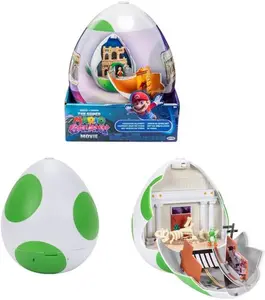 Super Mario Galaxy Movie - Yoshi Egg Playset with 1.5" Yoshi & Exclusive Fire Mario Figures  [COLLECTIBLES] Action figurine/statue