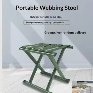 Ultralight Folding Chair for Outdoor Camping, Compact Aluminum Fishing Stool with Quick-Fold Design. Perfect for Patio, Garden, Beach & Picnic. Supports Heavy Duty with Comfortable Seat. Portable, Stable, Must-Have Camping Gear.