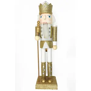 Wooden Winter King Nutcracker Wizardi F07M6-12B