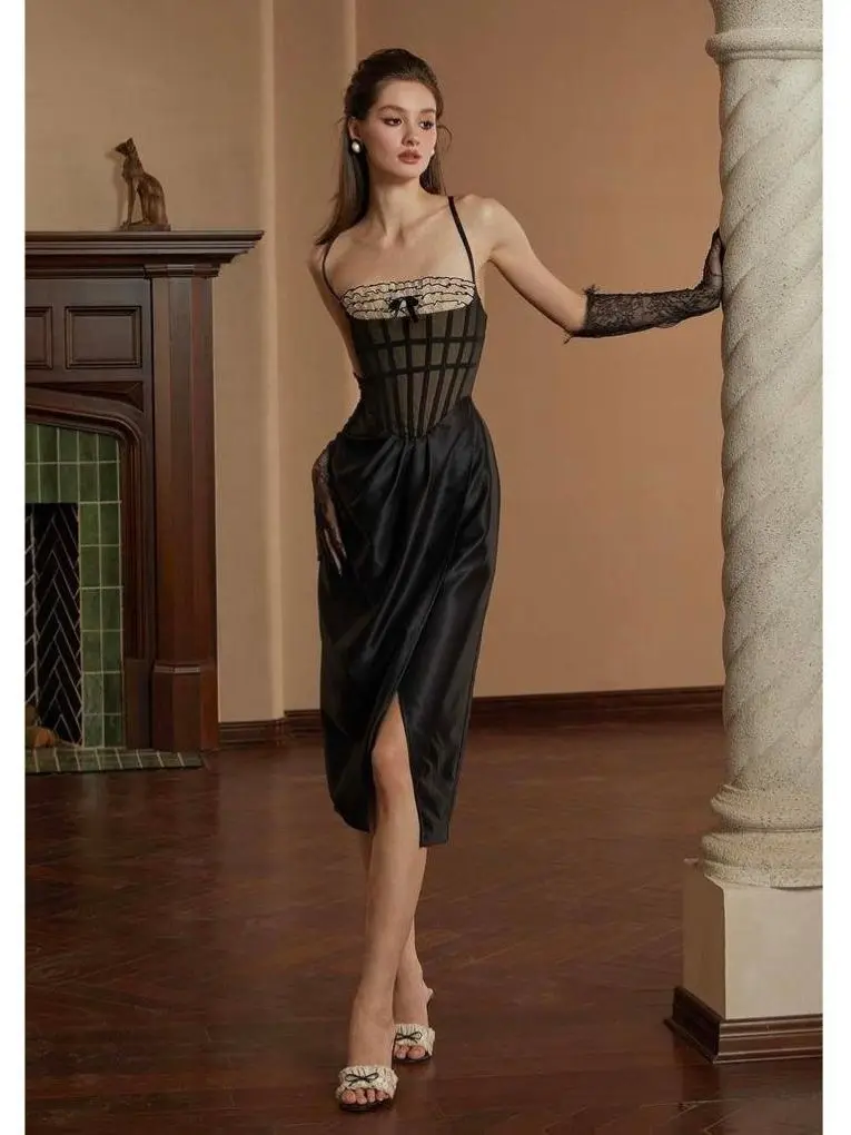 Midday Phantom Corset Dress, Polyester Elegance Fashion Ruffle Style Graduation Dress for Ladies - TikTok Shop Midday Phantom Corset Dress, Polyester Elegance Fashion Ruffle Style Graduation Dress for Ladies - TikTok Shop
