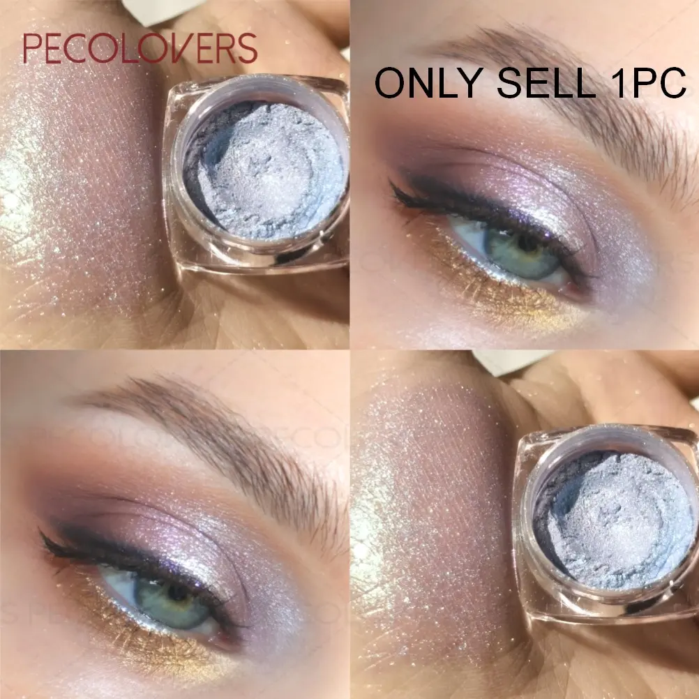 1PC Long-lasting Chameleon Makeup Eyeshadow Powder, Highly Pigmented Shades, Patato Texture, Highlighter Powder, Instant Radiance, Waterproof and Sweatproof, Suitable for Eyes/face/body, Perfect for Daily Use, Shimmer Glitter Pigment, Glitter Beauty