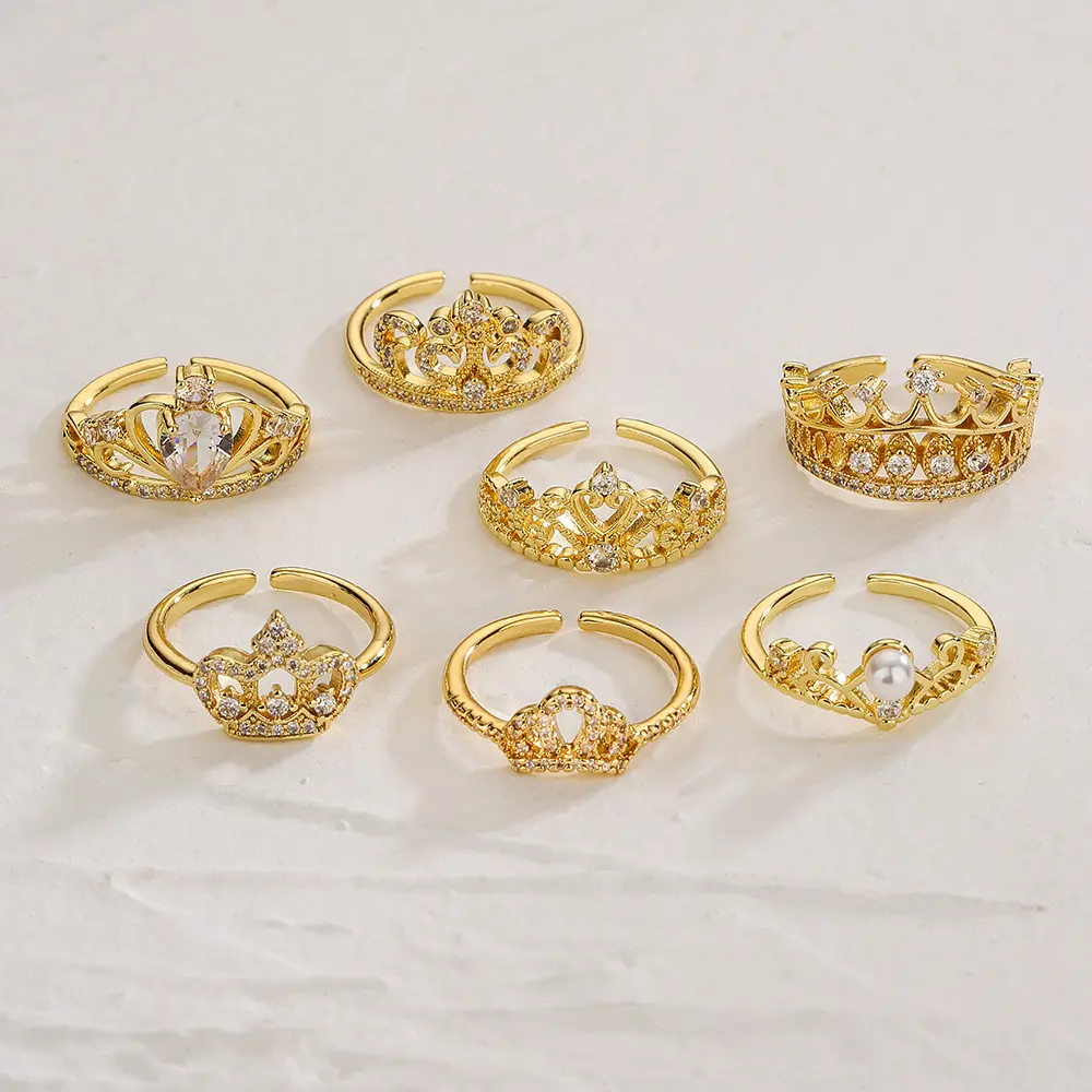 Stylish Nugget Ring Set for Women, Geometric Metal Jewelry with Heart, Star, Wave, and Rhinestone Accents, Heart Nugget Ring, Nugget Rings