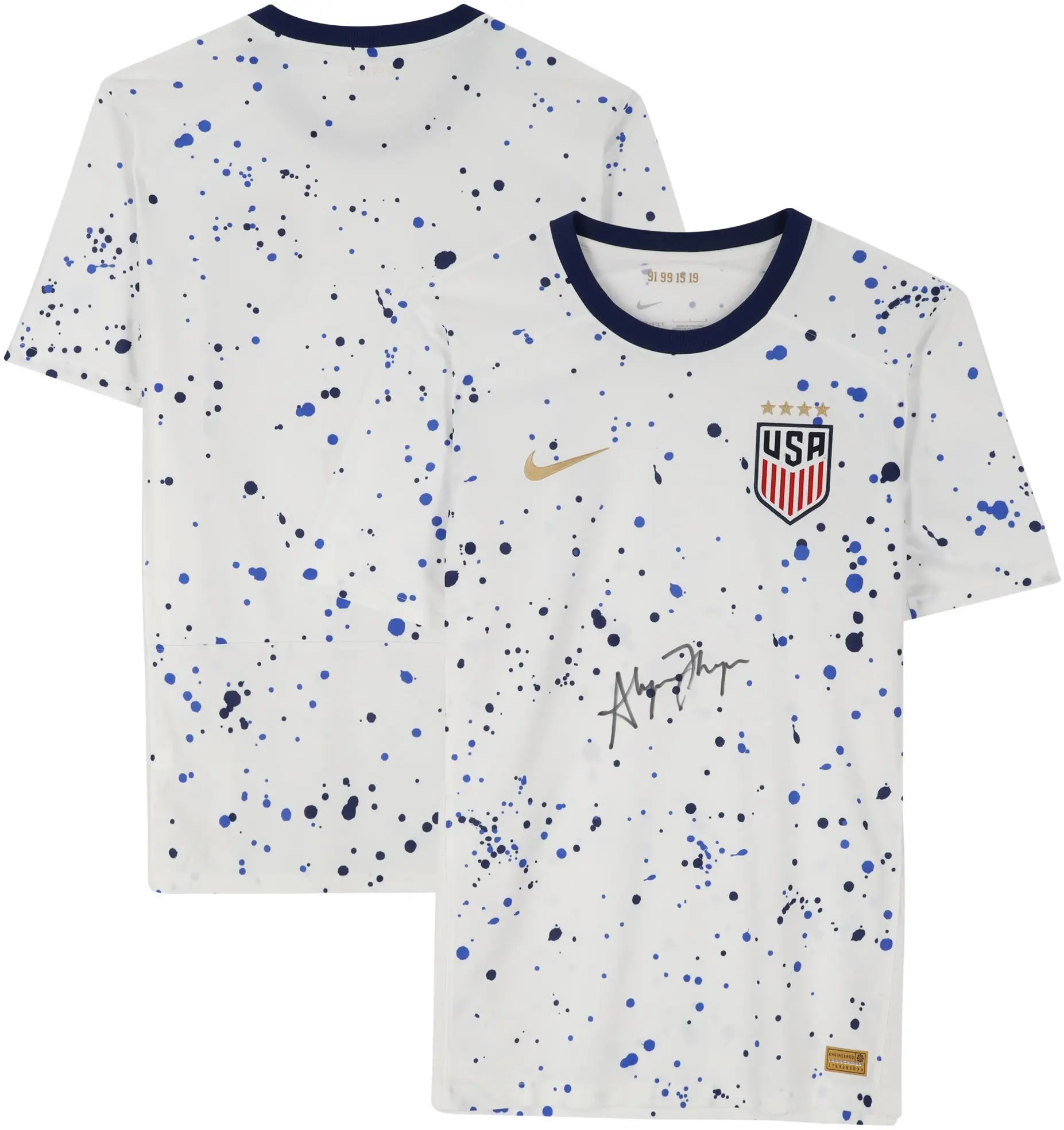 Alyssa Thompson U.S. Women's National Team Autographed Home Jersey - Front Signed - Fanatics Authentic Certified