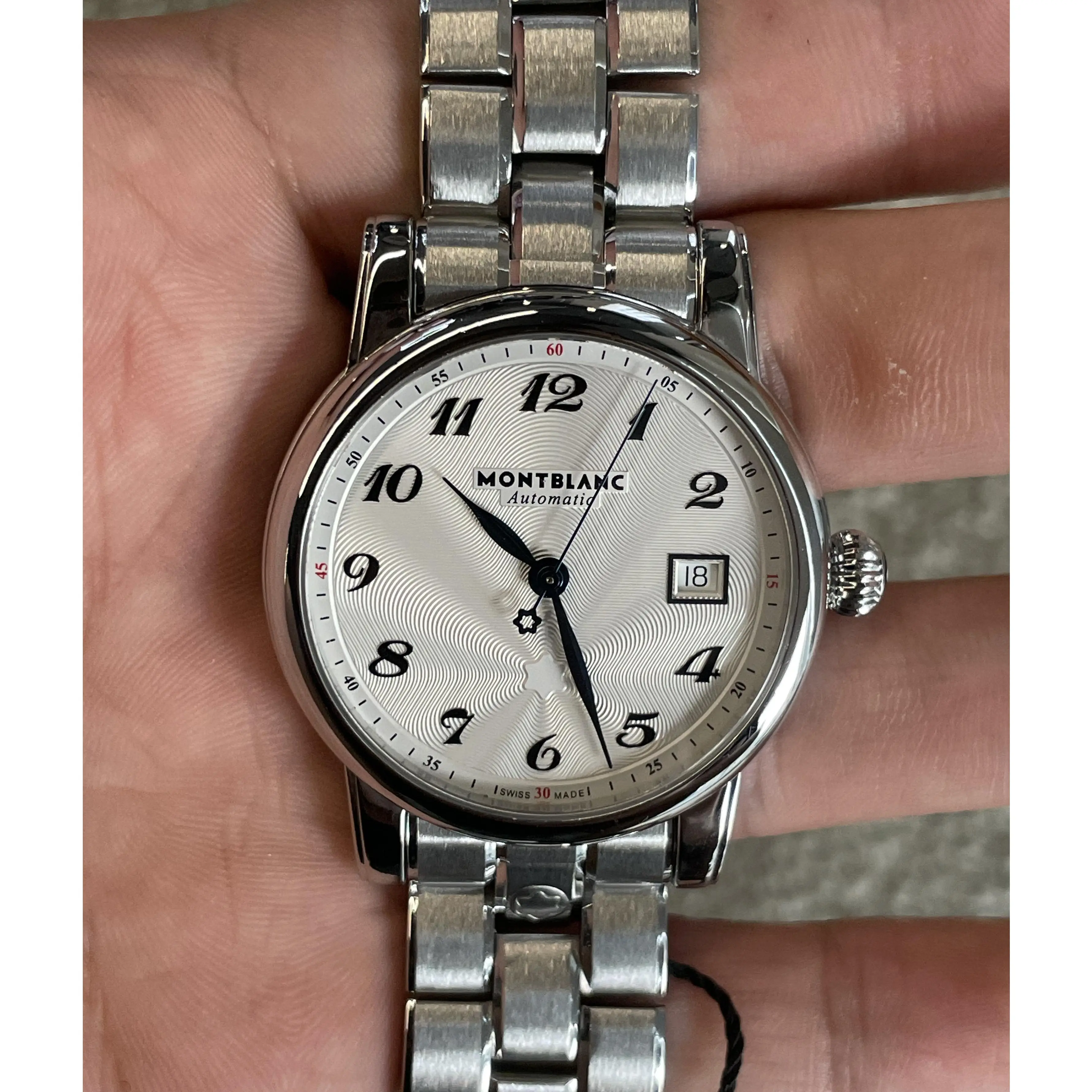 Montblanc Star Legacy Automatic 39 - Silver-White Dial, Steel Bracelet, # TK-OL141371,18cm,XM