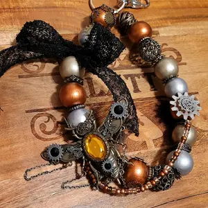 Steampunk keychain