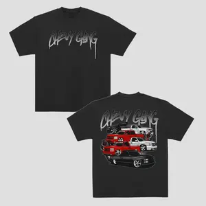 {Graphic Tee 100 %cotton}Chevy Silverado "Chevy Gang" Graphic Tee – Vintage Truck Streetwear T-Shirt, Oversized Cotton Crewneck, Y2K Old School Car Culture Shirt, Unisex Summer Outfit for Men & Women, Gift for Gearheads, TikTok Viral