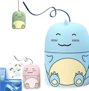 3pcs Cute Dinosaur-Shaped Toilet Bowl Cleaner Bottle, Bathroom Toilet Tank Cleaner with Ocean, Jasmine, and Peach Scent, Can be used for 9 months