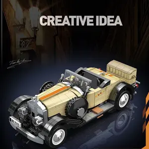 897+ Piece Classic Car Building Blocks Set for Adults Movie Car Theme Realistic Sports Car & Motorcycle Models Display Pieces for Desks & Tables Home Decor Perfect Gift for Men, Birthdays, Holidays, Christmas, Halloween Gift.