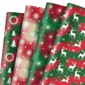 12pcs  Sheets Gift Wrapping Paper, Christmas Birthday Party Supplies for Crafts, Holiday Gift Presentation