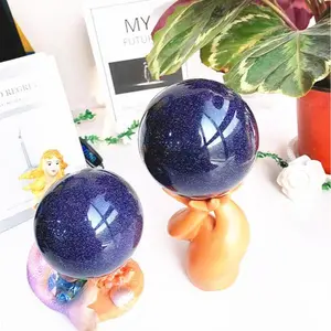Blue sandstone Ball Home Ornament