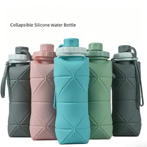 Silicone Foldable Water Cup| Portable Collapsible Bottle for Outdoor Sports & Travel, Expandable Pocket-Sized Tumbler