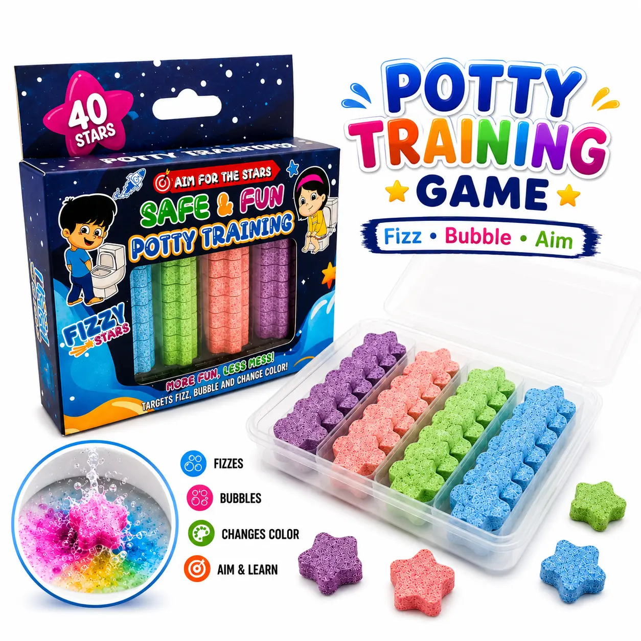 Potty Training Toilet Stars, Educational Reward, Potty Training, Toddler Potty, Potty Trainer, Potty Training Supplies, Potty Training Essentials, Easy Potty Training