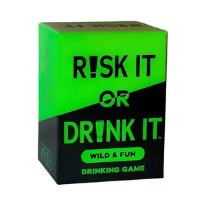 Risky Game Studio Risk It or Drink It Party Challenge Cards for Adult Gatherings Interactive Drinking Card Game