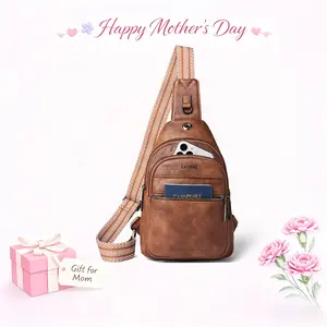 LATMAP Crossbody Bags for Women Men, Faux Leather Shoulder Bags Versatile Crossbody Bag, Cute Shoulder Purse Chest Sling Bag with Adjustable Strap, Everyday Bag for Work Travel Essentials Daily Use Organized Style, A Great Mother's Day Gift