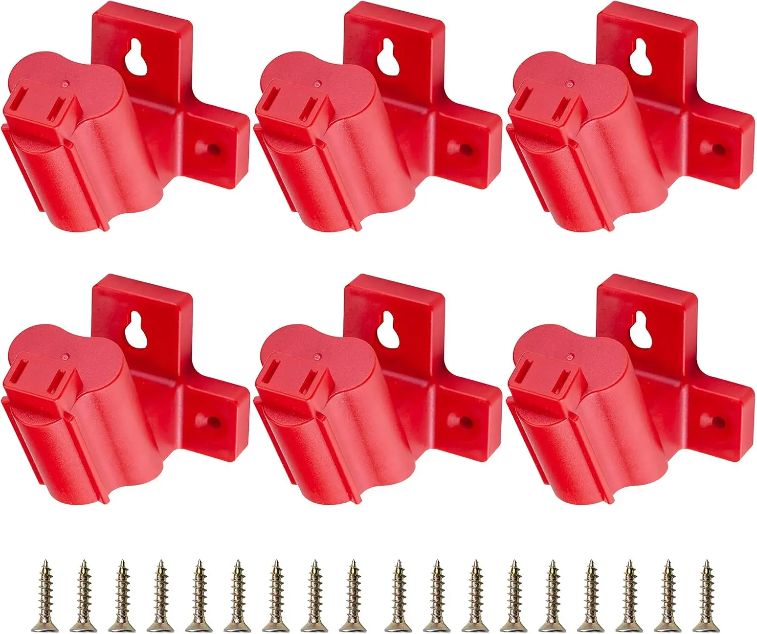 6 Packs Tool Holder Mount Compatible for Milwaukee 12V Drill Tool Hanger Power Tool Storage