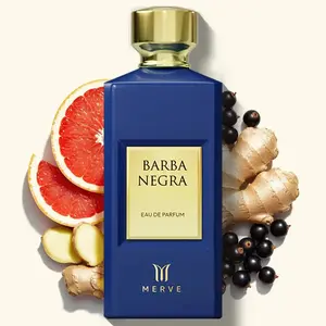 Merve Barba Negra Unisex Perfume 3.4 oz | Long Lasting 12+ Hours | Grapefruit, Vetiver, Citrus, Amber, Musk, Woody, Spicy, Fruity | Eau de Parfum | Vegan & Cruelty Free | Gift for Her & Him