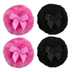 4 Pcs Dusting Powders Puff,3.5 In Body Puffer for Powders,Soft Powder Puffs for Body Powder, Washable Reusable Dusting Puff Wet Dry Makeup Tool for Babys & Kid & Adult