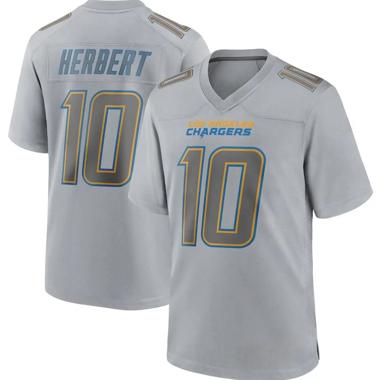 Unisex Football inspired by 10 Los Angeles Atmosphere Fashion Game Jersey - Gray