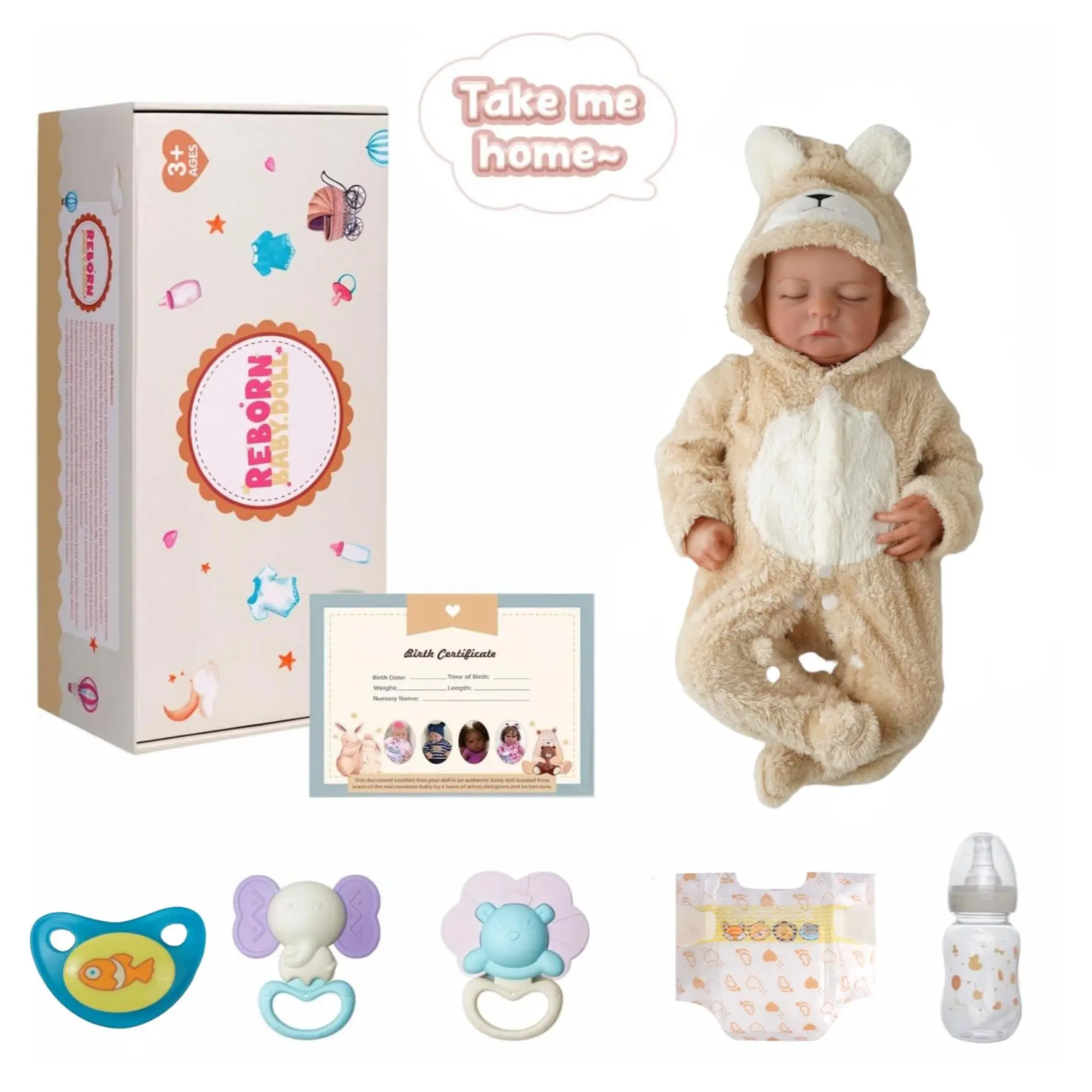 Light yellow-Sleeping Baby（Gender-neutral）