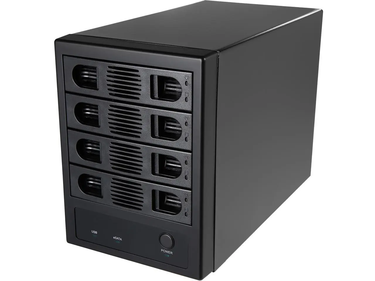 SYBA SY-ENC50104 4 Bay 3.5" SATA III HDD NON-RAID Enclosure – Supports USB 3.0 & eSATA Interface SYBA SY-ENC50104 4 Bay 3.5" SATA III HDD NON-RAID Enclosure – Supports USB 3.0 & eSATA Interface