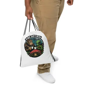 Cosmic Squatch Drawstring Bag