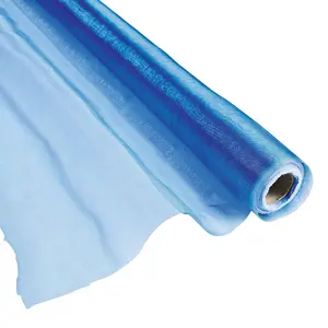 40" x 10 ft. Blue Shimmer Fabric Decorating Roll