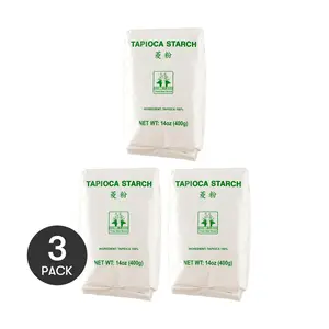 Three Deer Brand Thai Tapioca Flour 400g - Perfect for Making Boba Pearls & Taro Balls | 3 Pack