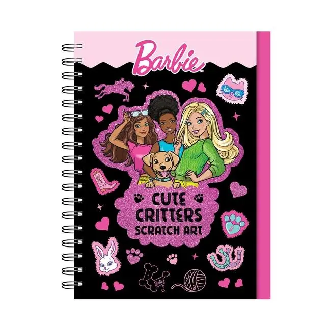 Barbie: Cute Critters Scratch Art by Mattel (Hardcover)